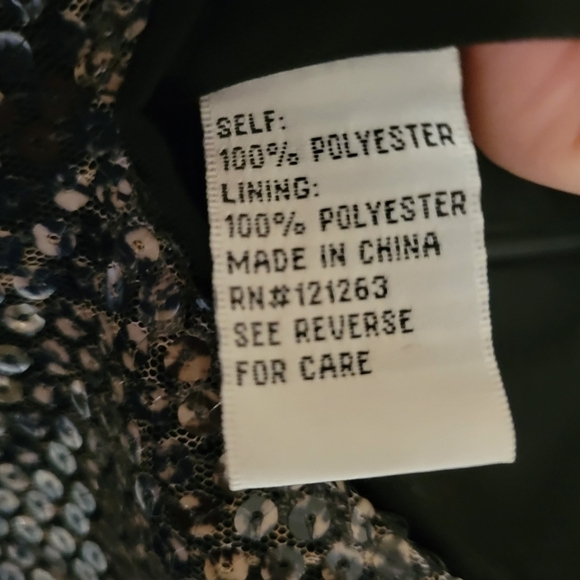 Mikael Aghal Ombre Snakeskin Sequin Feather Dress - Picture 7 of 8